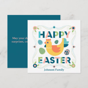 Happy Easter Spring Holiday Card