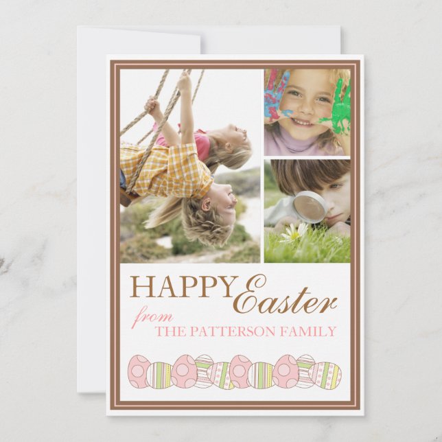 Happy Easter Springtime Photo Card (Front)