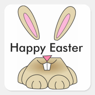 Happy Easter Square Sticker