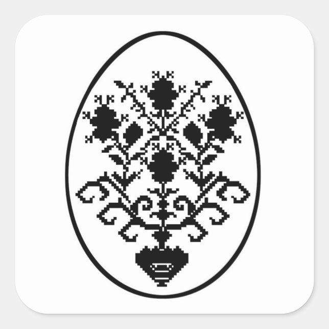 Happy Easter! Square Sticker (Front)