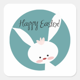 Happy Easter Square Sticker
