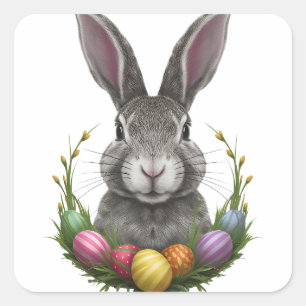 Happy Easter Square Sticker