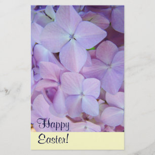 Happy Easter! Stationery custom Lavender Flowers