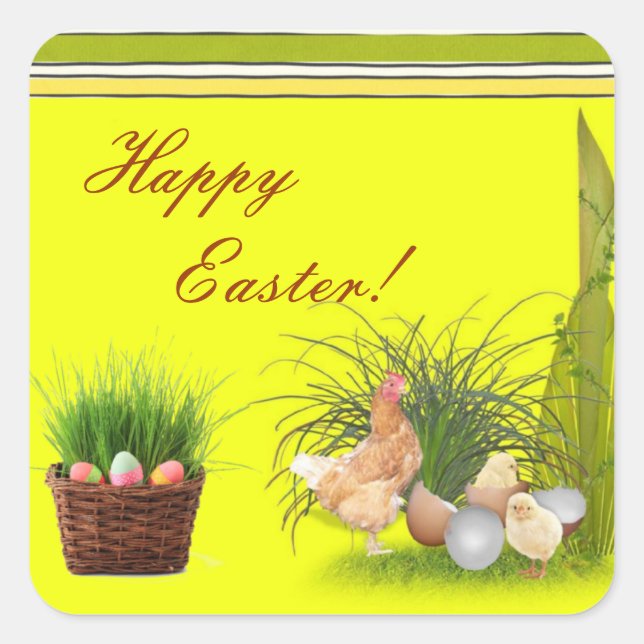 Happy Easter Sticker (Front)