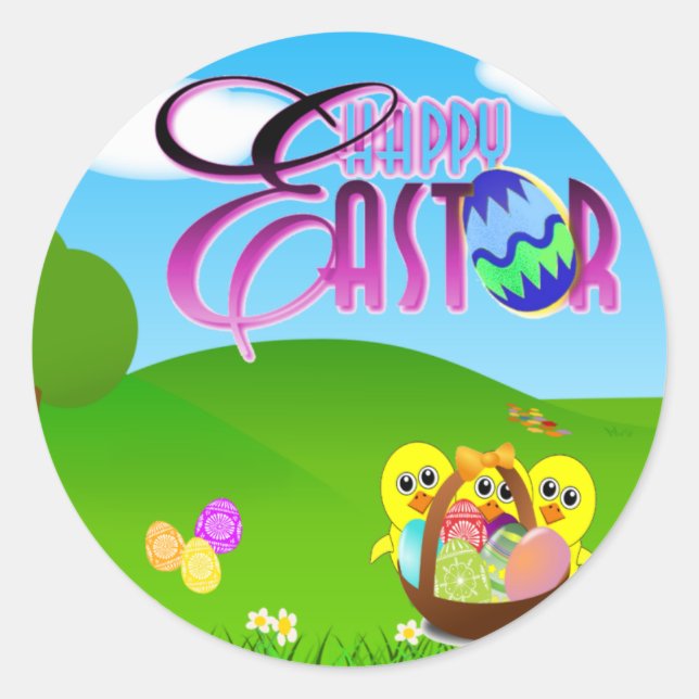 Happy Easter Sticker (Front)