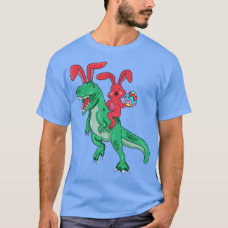 Happy Easter T Rex Bunny Dinosaur Eggs T-Shirt