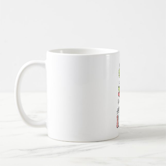Happy Easter T Rex Dinosaur Bunny Rabbit Eggs Coffee Mug (Left)