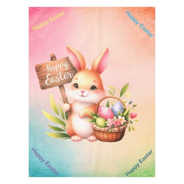 Happy Easter  Tablecloth (Front)