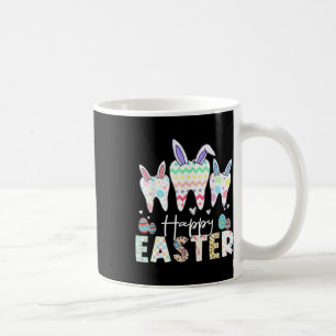 Happy Easter Teeth Tooth Rabbit Ears Dental Dentis Coffee Mug