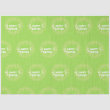 Happy Easter text on green