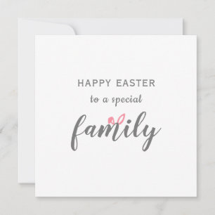 happy easter to a special family bunny ears holiday card