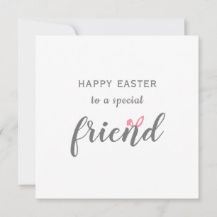 happy Easter to a special friend bunny ears  Holiday Card