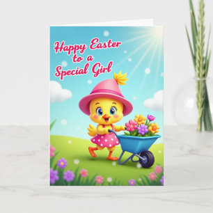 Happy Easter To A Special Girl Card