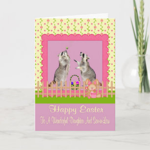 Happy Easter to Daughter/Son-in-Law Greeting Card
