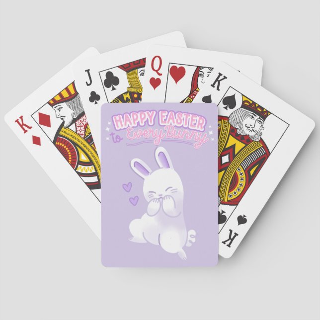 Happy Easter to Every Bunny Playing Cards (Back)