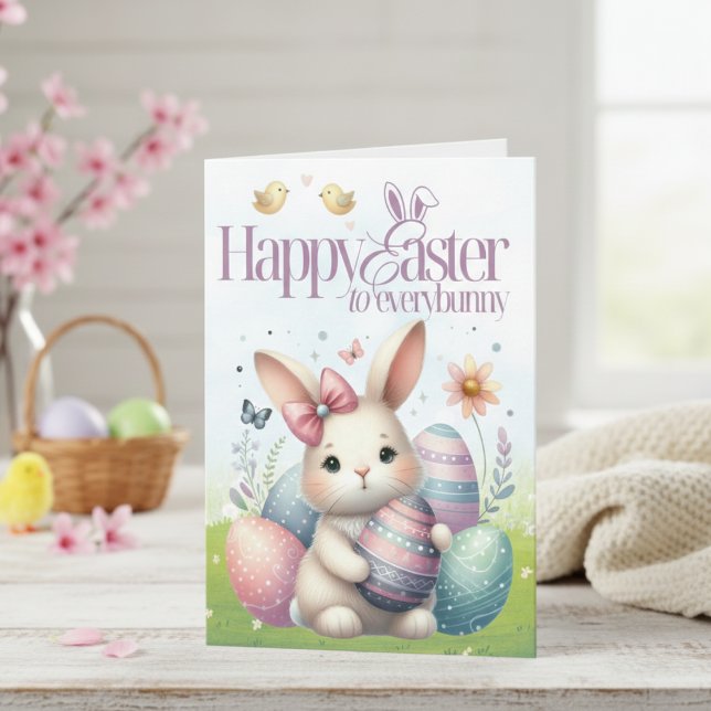Happy Easter to Everybunny Sweet Easter Holiday Card (Happy Easter to Everybunny Sweet Easter Holiday Card)