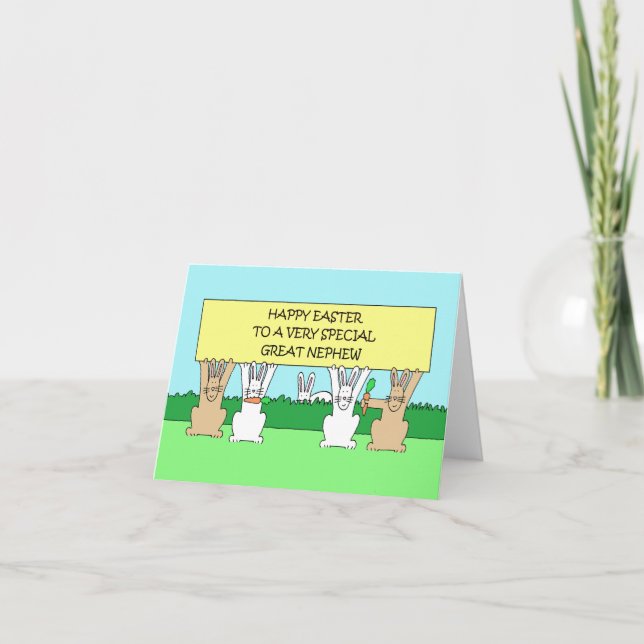 Happy Easter to Great Nephew Card (Front)