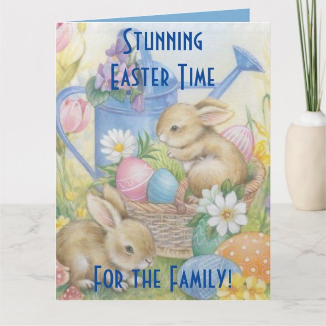 Happy Easter to My Family Card (Front)