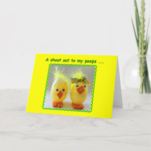 Happy Easter to my Peeps Little Chicks Holiday Card