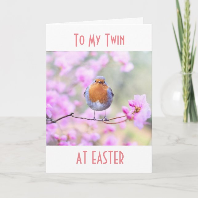 HAPPY *EASTER* TO MY **TWIN** CARD (Front)