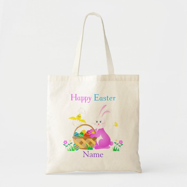 Happy Easter Tote Bag (Front)