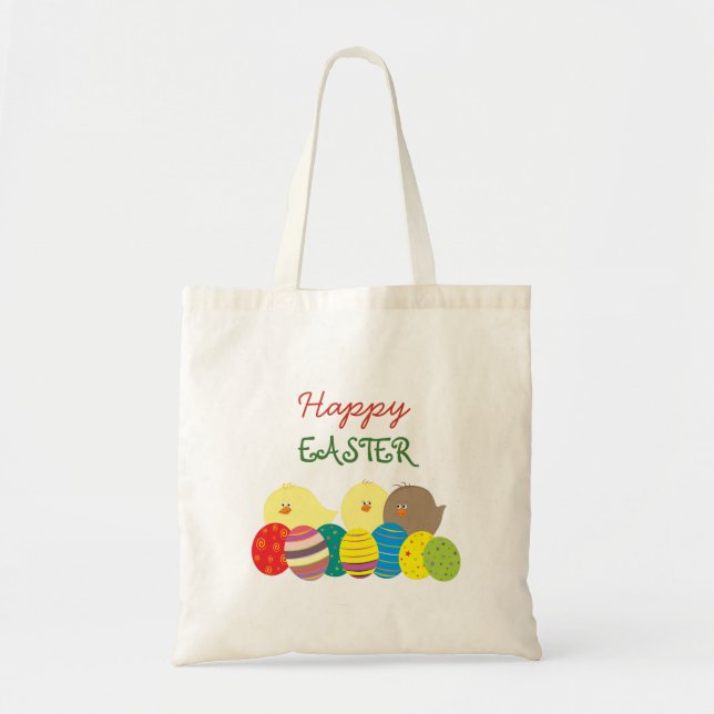 Happy Easter Tote Bag (Front)