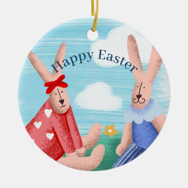 Happy Easter tree decoration (Front)