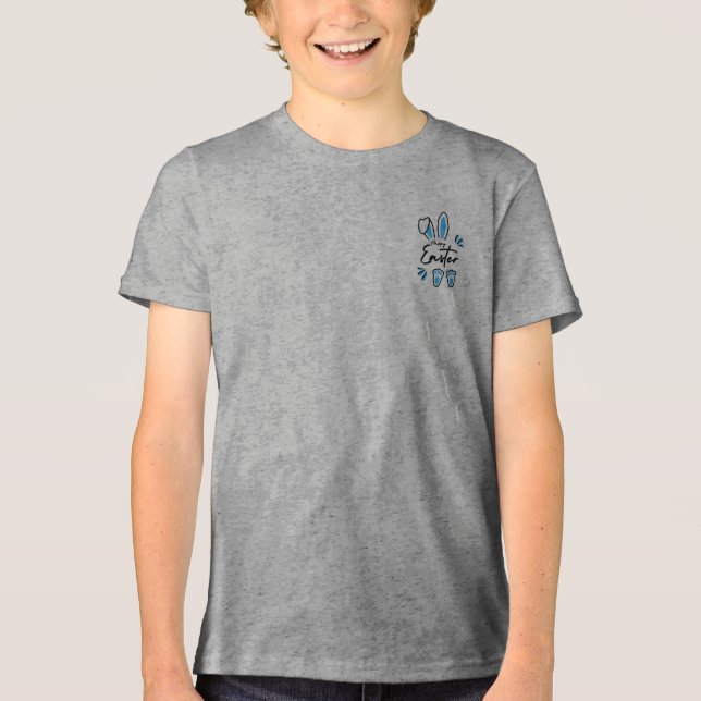 Happy Easter  Tri-Blend Shirt (Front)