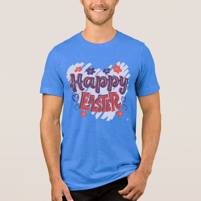 HAPPY EASTER Tri-Blend SHIRT (Front)