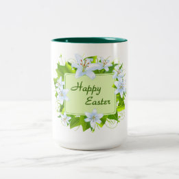 Happy Easter Two-Tone Coffee Mug