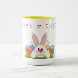 Happy Easter Two-Tone Coffee Mug
