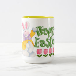 Happy Easter Two-Tone Coffee Mug
