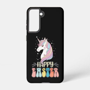 Happy Easter Unicorn Bunny Rabbit Eggs Samsung Galaxy Case