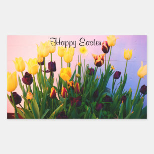 Happy Easter Various Tulips #1 Stickers