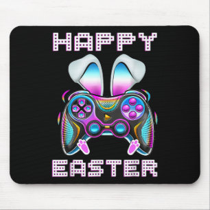 Happy Easter Video Game Controller Funny Gamer Boy Mouse Mat