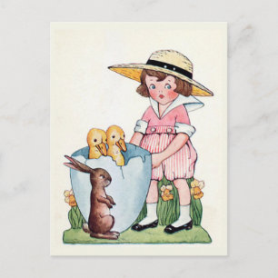 "Happy Easter" Vintage Holiday Postcard