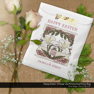 Happy Easter: Vintage Lily Personalised Favour Bags