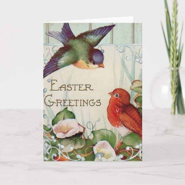 Happy Easter vintage  picture of Easter Card (Front)