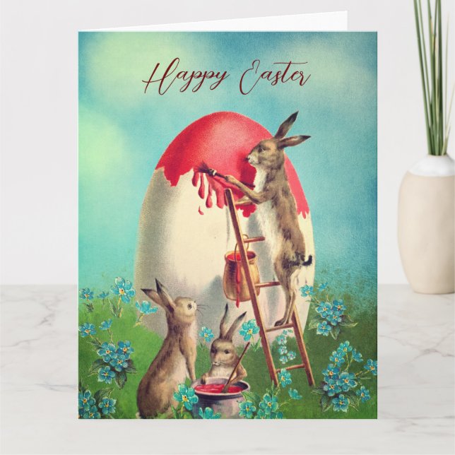 Happy Easter vintage  picture of Easter Card (Front)