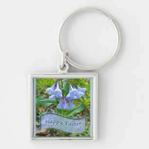 Happy Easter Virginia Bluebells Key Ring