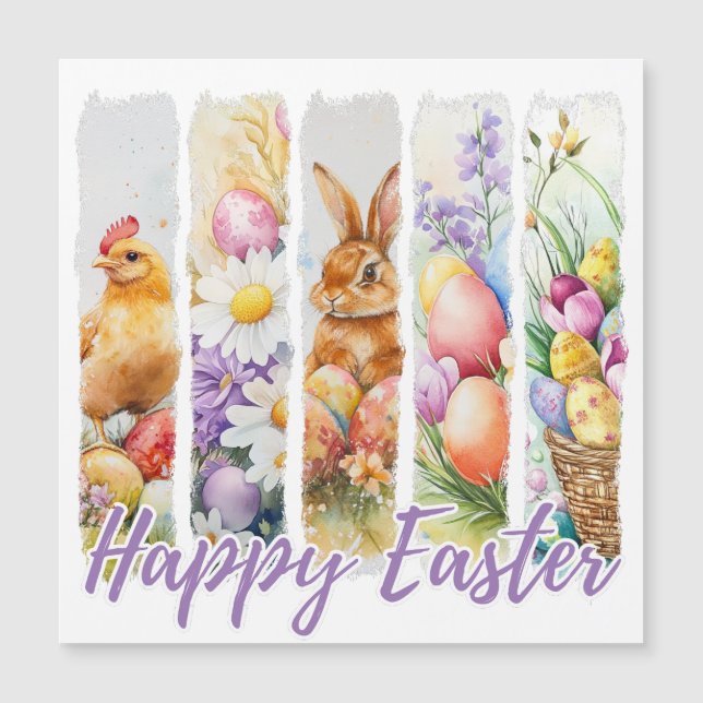 Happy Easter Watercolor Design (Front)