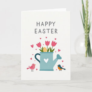 Happy Easter Watering Can Card