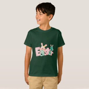 Happy Easter Wishes - Funny Bunny Kisses   T-Shirt