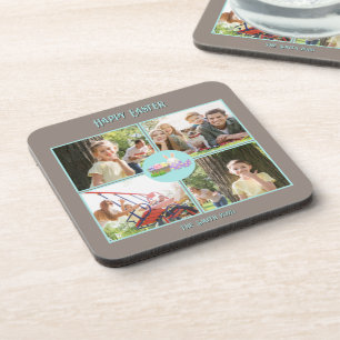 Happy Easter Wishes Hard Plastic Coaster