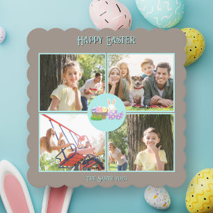 Happy Easter Wishes Paper Coaster