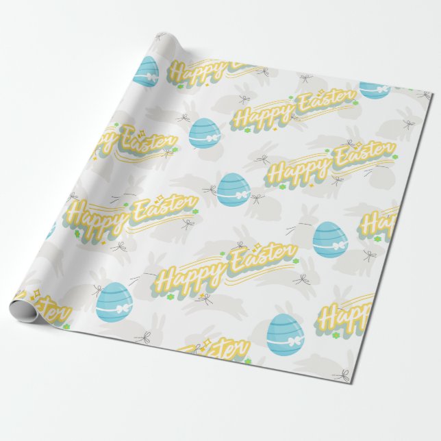 Happy Easter wishes  Wrapping Paper (Unrolled)
