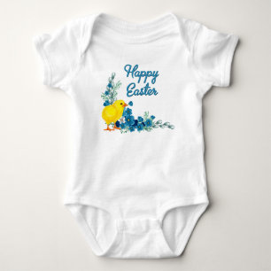 Happy Easter With Baby Chick Bodysuit