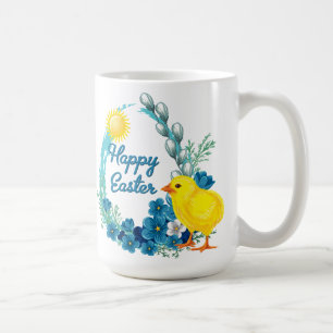 Happy Easter With Baby Chick Coffee Mug