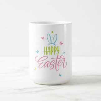 Happy Easter with butterflies Coffee Mug