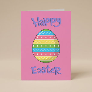 Happy Easter With Egg Card